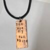 You are my sunshine Stamped copper necklace