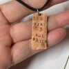 You are my sunshine Stamped copper necklace