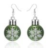 Christmas Red Ball Earrings