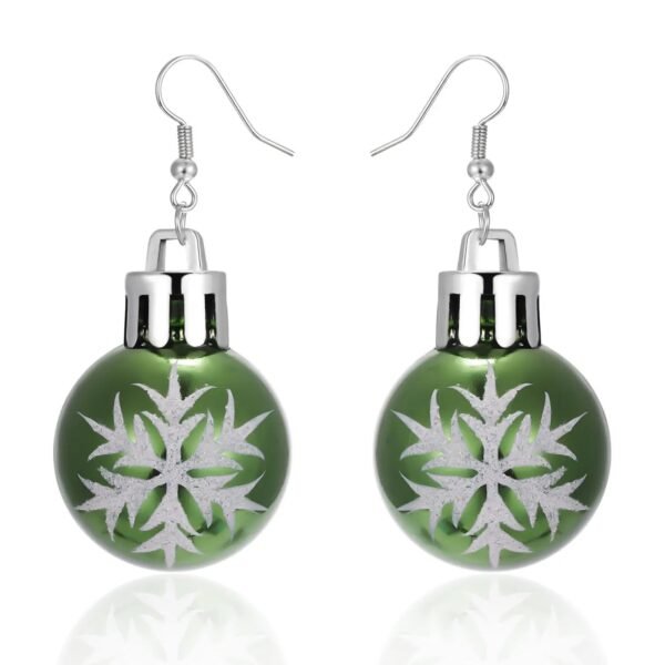 Christmas Red Ball Earrings