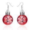 Christmas Red Ball Earrings