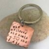 She Believed she could so she did Key Ring Necklace