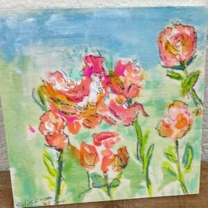 Abstract Flower Original Painting