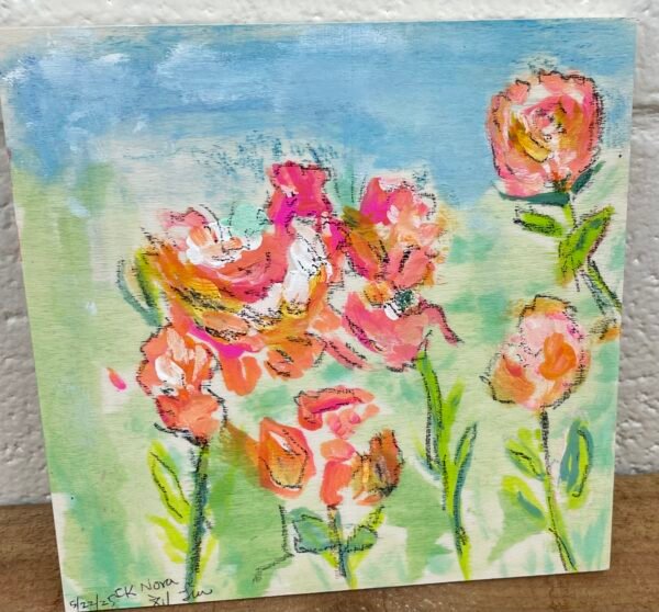 Acrylic Flower Painting