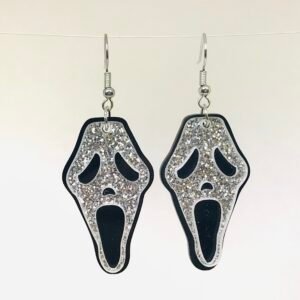 Halloween Ghost Glitter  Acrylic earrings