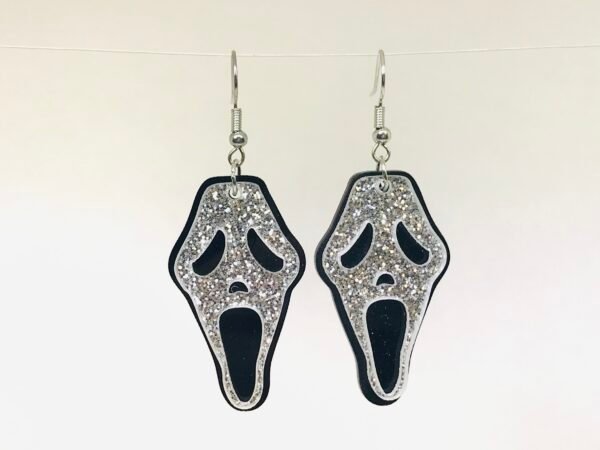 Halloween Ghost Glitter  Acrylic earrings