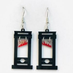 Acrylic  guillotine earrings