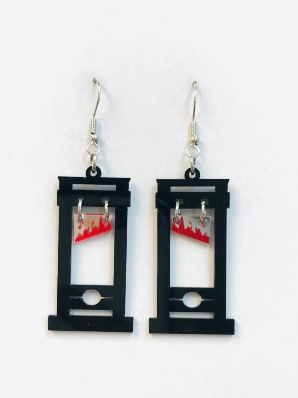 Acrylic  guillotine earrings