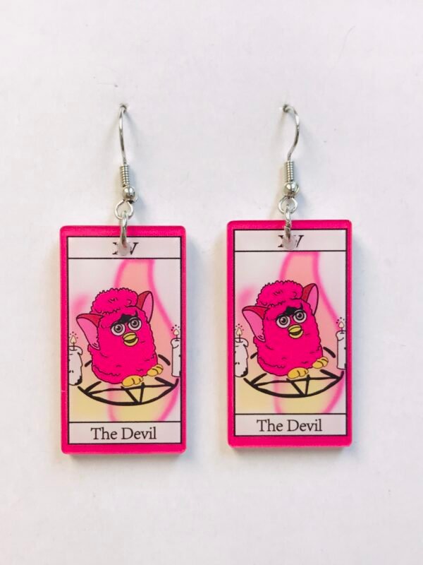 The Pink Devil Earrings