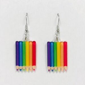 Art and Craft Crayon  earrings