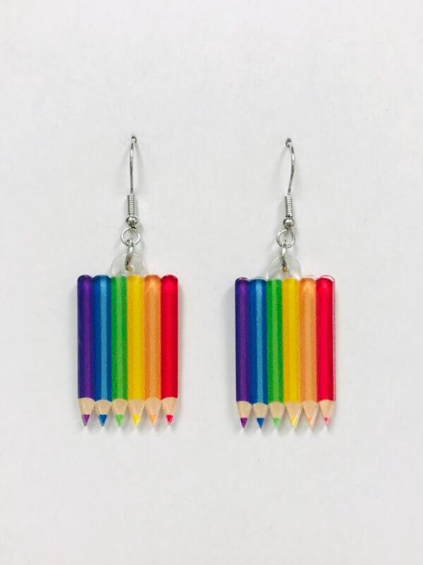 Art and Craft Crayon  earrings