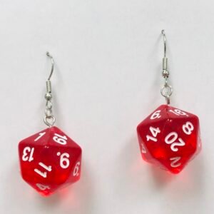 Red Dice earrings