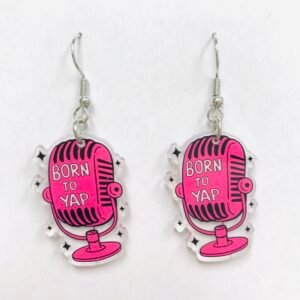 Born to Yap Microphone Earrings
