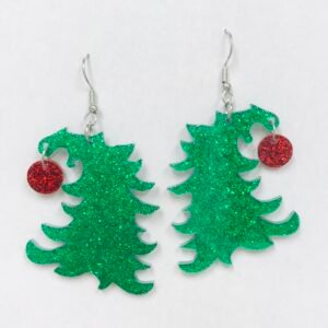 Xmas Tree Acrylic earrings