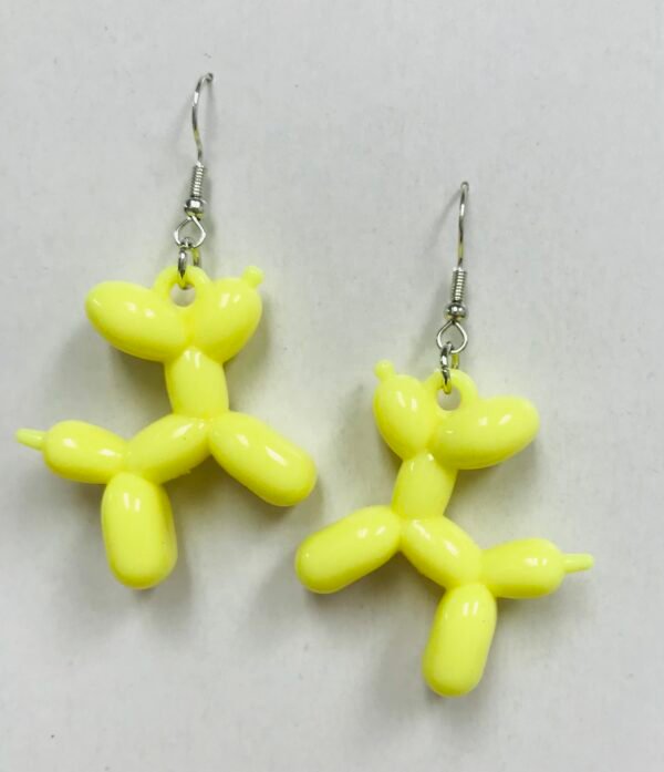 Ballon Dog Purple Earrings