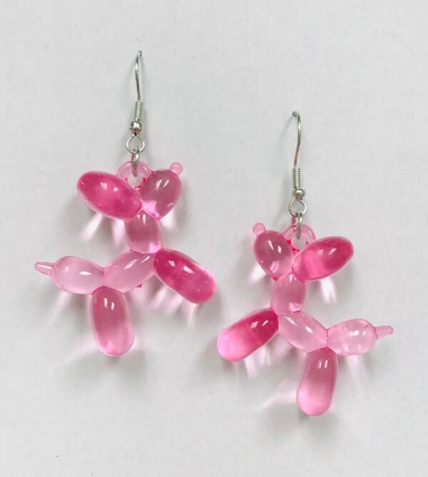 Ballon Dog Purple Earrings