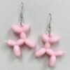 Ballon Dog Purple Earrings