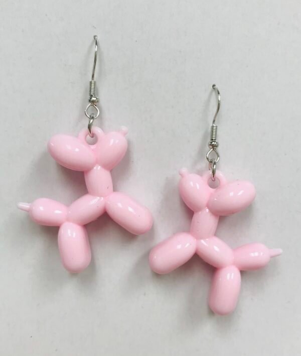 Ballon Dog Purple Earrings