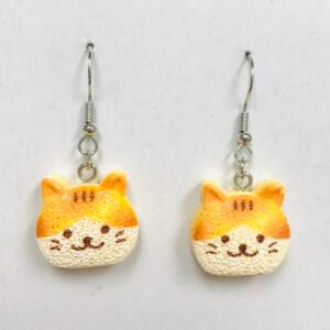 Cat charm earrings